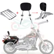 Backrest Sissy Bar Luggage Rack Fit For Harley Dyna Street Super Glide Low Rider