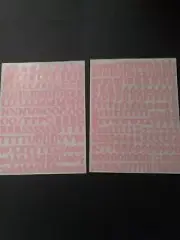 Creative Memories - Mini ABC/123 - Pink Classy Stickers - One Sheet