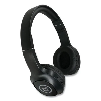 Morpheus 360 HP4500B 3' Cord Stereo Wireless Headphones w/ Microphone - Blk New