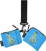 [Caihoyu] E Dual Wristlet Wallets for Women Slim Detachable Wristlet Wallet Key Holder with Wristle Strap for Ladies Girls 2 Pcs, Multicolor, 4.13"(L) x 3.5"(W), Travel Accessory