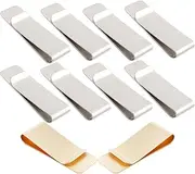 [Bestgle] 10 Pcs Stainless Steel Money Clip for Men/Women, Slim Credit Card Cash Holder Minimalist Pocket Wallet Metal Clips Compact Money Cash Clips, 8 Silver & 2 Gold