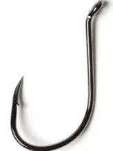 Eagle Claw L2BG #8/0 3Ct Platinum Black Eye Up Octopus Hook