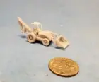 N Scale Back Hoe, 3D Resin Printed, UnPainted