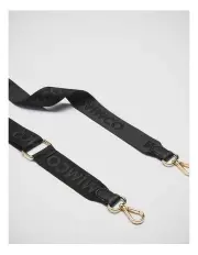 [Mimco] Webbing Bag Strap in Black Light Gold