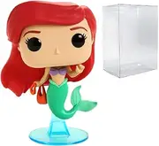 POP Disney: The Little Mermaid - Ariel with Bag Funko Pop| Vinyl Figure (Bundled with Compatible Pop Box Protector Case), Multicolor, 3.75 inches