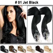 Thick Micro Ring Tip Micro Bead Loop Remy Human Hair Extensions Double Drawn 1g+