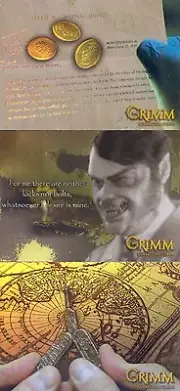 GRIMM SEASON 1 2013 BREYGENT COMPLETE GRIMM SECRETS INSERT CARD SET GS-1 TO GS-3
