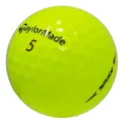 36 Recycled Golf Balls TaylorMade TP5X Yellow with Club Man Brush