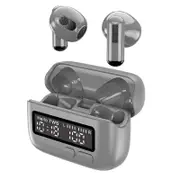 Grey BPG Portable Wireless Bluetooth Headset Retro Digital Display Clock Unique & Trendy