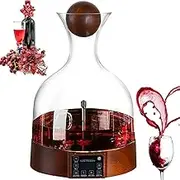 Automatic Electric Wine Aerator and Pourer, Portable Glass Red Wine Decanter, LCD Screen, 2000ml Capacity, Support 360° Spraying, for Red Wines, Wine Enthusiasts