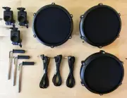 3X Alesis Turbo/Nitro Express 8" 1-Zone Mesh Drum Pad Set (READ COMPATIBILITY)