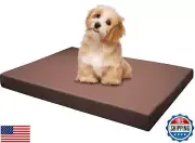Dogbed4less Memory Foam Platform Dog Bed, Crate Mattress with Waterproof Remo