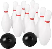 KONTONTY 1Set Bowling Plastic Bowling Balls for Indoor Outdoor Bowling Game for Boys and Motor Skills and Coordination