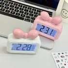 with Night Light Alarm Clock Desktop Clock Bedside Decoration