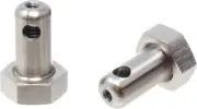 Mirror Mounts for 45-Caliper Compatible with Mini LEDs - Polished LLC-45C-FMP