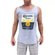 Cerveza Corona Men's grey Singlet Tank