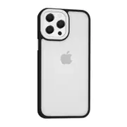iPhone 14 Pro Max Compatible Case Cover With Shockproof Hybrid Bumper Candy Colour - Black