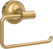 Franklin Brass Voisin (1-Pack) Toilet Paper Holder Satin Gold Tissue Roll Holder for Bathroom Organization and Storage Euro/Single Post/Hook Toilet Tissue Holder Wall Bathroom Accessories VOI50-BB