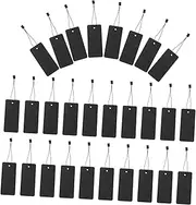 Homoyoyo 200 Set Blank Clothing Tags with String Paper Retail Tags for Clothes Jewelry Bags Easy to Write for Store Use Portable Display Labels