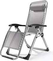 Outdoor On Your Back Folding Reclining Chair Anti Gravity Lounge Chair Adjustable Recliner,Lawn Chair with Pillow,Outdoor Camp Chair for Poolside Backyard Beach
