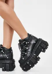 [New Rock] Renegade Reloaded Platform Boots