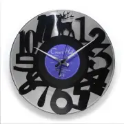 Numbers #1(Silver Color) Vinyl Record Wall Clock Home Decor Fan Art