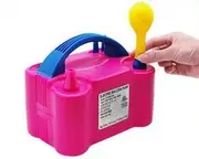 Electric Balloon Pump Ballon Inflator 600W Power 2 Nozzles Portable