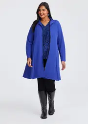 [TS] Taking Shape Zip Front Holly Cardigan Size 16 in Ultramarine, Viscose - Plus Size Women's Clothing Ultramarine