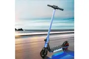 Electric Scooter 130W 16KM/H LED Light Folding Portable Riding Commuter Blue