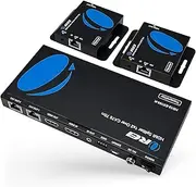 Orei 1x2 HDMI Extender Splitter Over CAT6/7 Ethernet Cable Up to 165 ft - 1 in 2 Out, 1080P, PoC, IR Control, EDID, HDMI Loop Out (HD12-EX165-K), 2 Channel Transmission