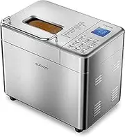 (CBM-AAB161S) CUCKOO Multi-Functional Bread Maker, 1kg, 3 Loaf Size Options, Crust Color Customization, Auto Fruit & Nut Dispenser, Gluten-Free Option, Stainless Steel - Silver