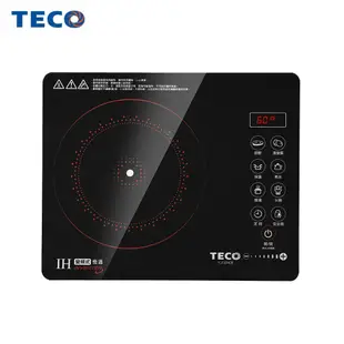 TECO東元 IH變頻靜音薄型感溫電磁爐(可舒肥/做溫泉蛋) YJ1324CB(加碼送3M 牙線棒)