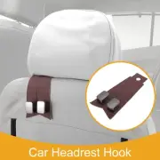 1 Pcs Universal Car Seat Headrest Hook for Hanging Purses Wine Red 6.89"x2.99"