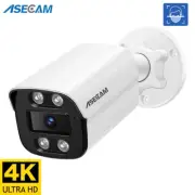 8MP 4K IP Camera Outdoor Ai Face Detection H.265 Onvif RTSP Color Night Vision P