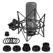 Geekria Shock Mount Mic Holder for AKG P120, P220, P820 (Black / Metal)