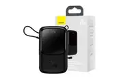Baseus Qpow Digital Display Power Bank 10000mAh 20W Built-in Lightning Cable - Black