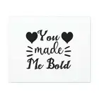 Psalm 138:3 You Made Me Bold Cursive Christian Wall Art Bible V