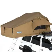 Kings 4WD Camping 4x4 Roof Top Tent Ladder SUV Car Canvas Camper Trailer Outdoor