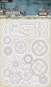 Studio Light Gearhead's Workshop Cutting Die-Nr. 830, Gears & Ticket (Pack of 1)