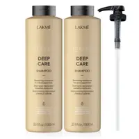 在飛比找PChome24h購物優惠-LAKME LAKME 蛻變洗髮精1000mlX2(含專用壓