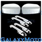 03-07 Honda Accord Triple Chrome Mirror+4 Door Handle w/o PSG Keyhole Cover Kit