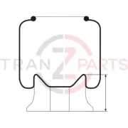 Fits DAF CF65 Truck Airspring Assy 3 Stud Ask052 1697678