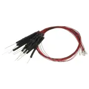 1206 Pre-Wired Micro LED, 12 Pcs 9-12V Emitting Model Diodes, Luminous Green