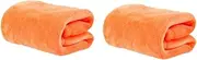 Levemolo 2pcs Flannel Pet Bedding Fleece Throw Blanket for Couch Guinea Pig Rabbit Solid Pet Blanket