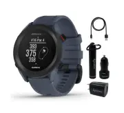 Wearable4U - Garmin Approach S12 Premium GPS Golf Watch, Granite Blue with Po...