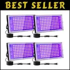 Powerful 100W UV LED Lights - 4 Pack for Halloween, Parties & Stage Lighting