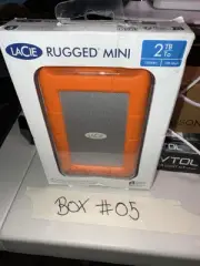LaCie Rugged Mini, 2.5", Portable External Hard Drive - Brand New