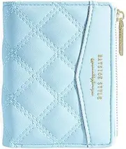 [Oyccen] Women's Wallets Ladies Purse PU Leather Small Wallet Zipper Purse Clutch Bag with Multiple Card Slots, Blue, Free, Casual