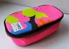 TYPO - Kid's Hot Pink Multicoloured Canvas Zip Around Pencil Case Floral Print