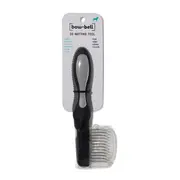 Bow + Bell Long Hair Dog Dematting Tool Black